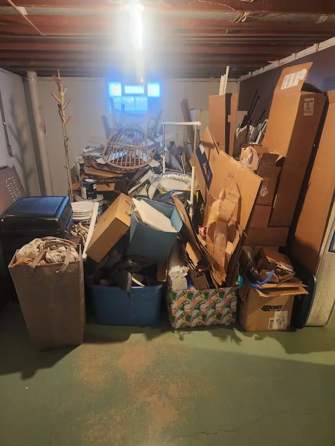 Roll-off dumpster container at job site for Construction Dumpster Rental in Berwyn